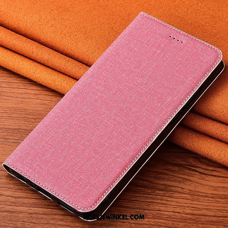 Oppo R15 Pro Hoesje Mobiele Telefoon Leren Etui Clamshell, Oppo R15 Pro Hoesje Anti-fall Bescherming Braun