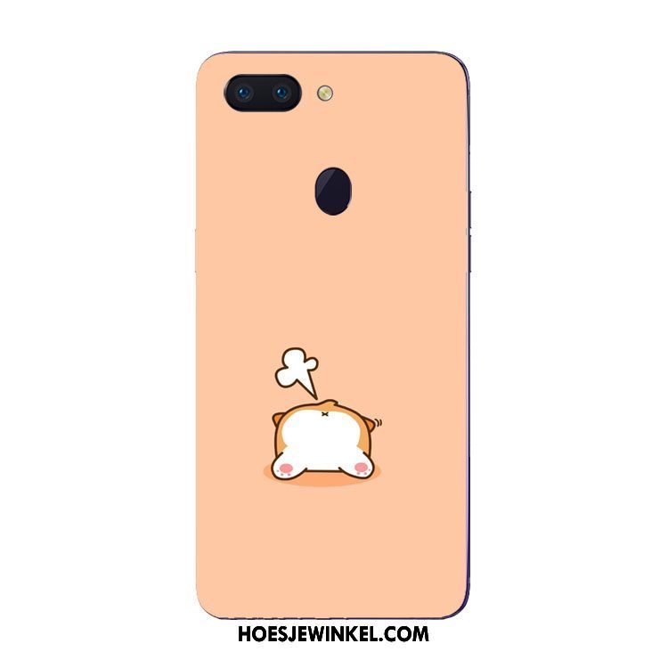 Oppo R15 Pro Hoesje Mooie Hoes Hond, Oppo R15 Pro Hoesje Roze Trend