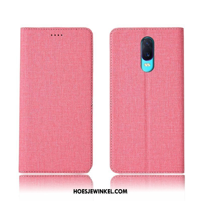 Oppo R17 Hoesje Anti-fall All Inclusive Bescherming, Oppo R17 Hoesje Mobiele Telefoon Katoen En Linnen Braun