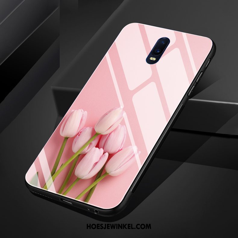 Oppo R17 Hoesje Anti-fall Kunst Roze, Oppo R17 Hoesje Mobiele Telefoon Bloemen