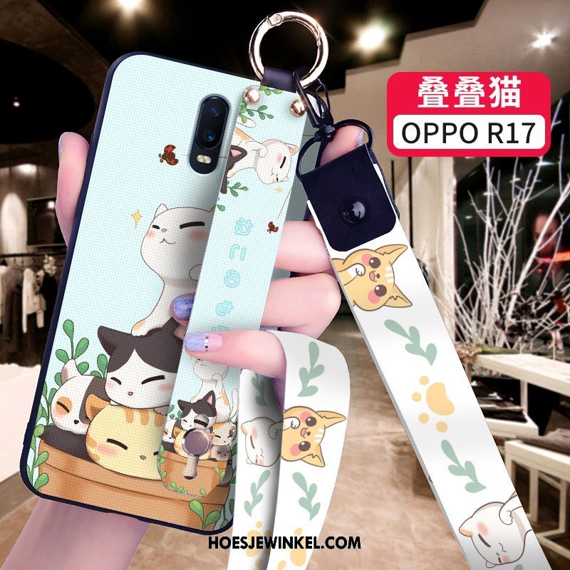 Oppo R17 Hoesje Anti-fall Zacht Wit, Oppo R17 Hoesje Nieuw Siliconen