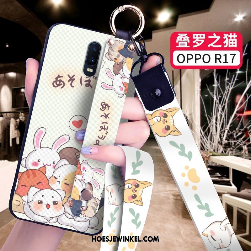 Oppo R17 Hoesje Anti-fall Zacht Wit, Oppo R17 Hoesje Nieuw Siliconen