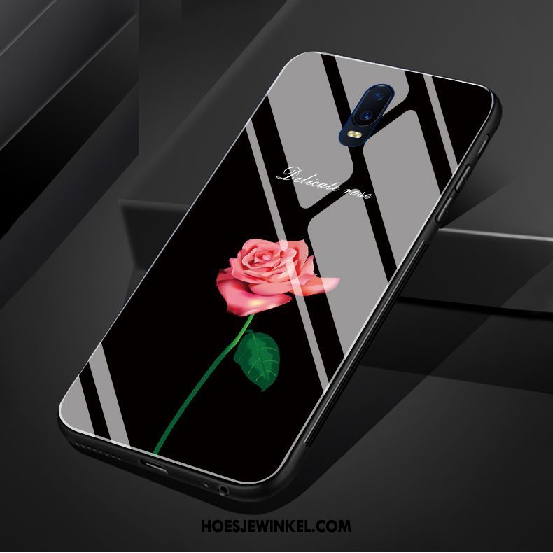 Oppo R17 Hoesje Bloemen Lovers Wind, Oppo R17 Hoesje Zwart Anti-fall