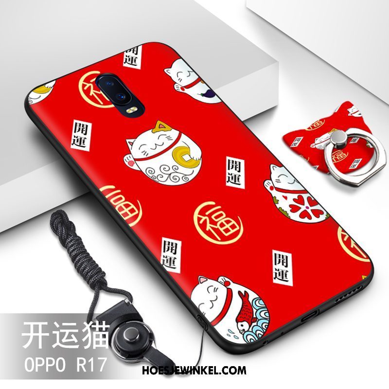 Oppo R17 Hoesje Hanger Schrobben Net Red, Oppo R17 Hoesje Scheppend Persoonlijk