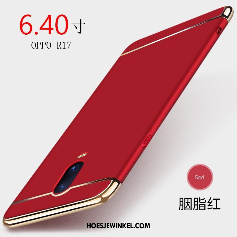 Oppo R17 Hoesje Hoes Anti-fall Hard, Oppo R17 Hoesje Zwart Skärmskydd