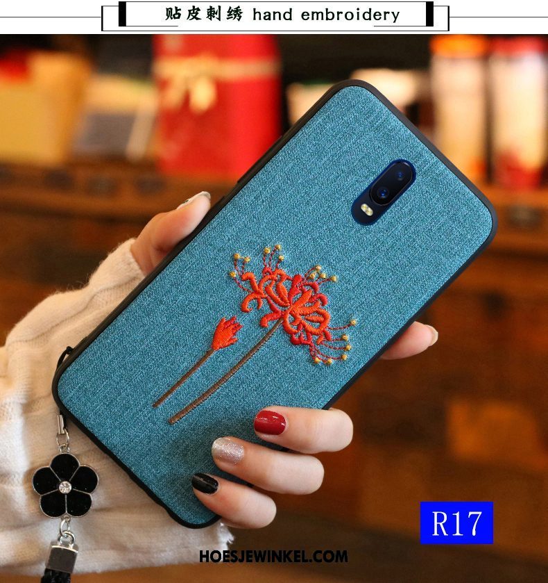 Oppo R17 Hoesje Hoes Anti-fall Zacht, Oppo R17 Hoesje Mobiele Telefoon Purper