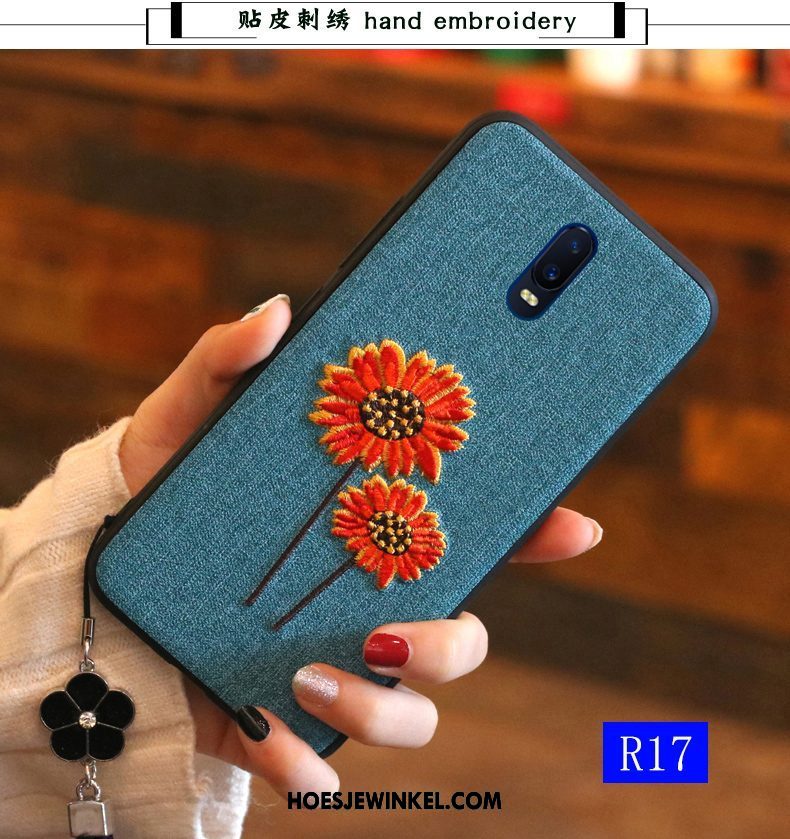 Oppo R17 Hoesje Hoes Anti-fall Zacht, Oppo R17 Hoesje Mobiele Telefoon Purper