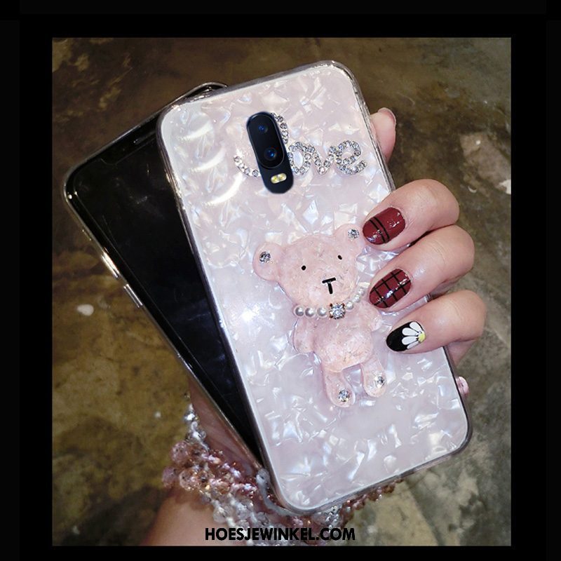 Oppo R17 Hoesje Hoes Strass Siliconen, Oppo R17 Hoesje Mobiele Telefoon Wit