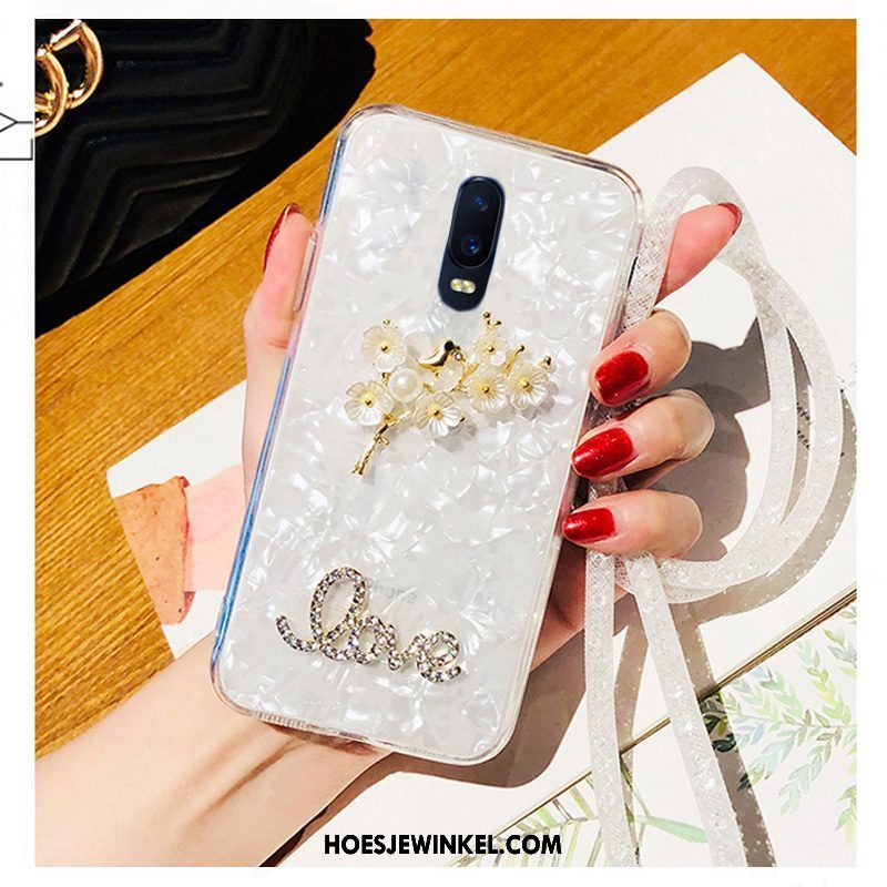 Oppo R17 Hoesje Hoes Strass Siliconen, Oppo R17 Hoesje Mobiele Telefoon Wit