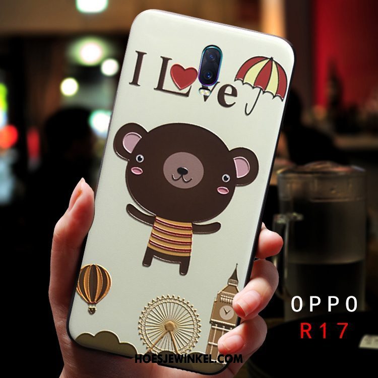 Oppo R17 Hoesje Mini Mobiele Telefoon Trendy Merk, Oppo R17 Hoesje Zacht Roze