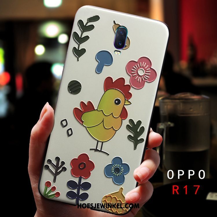 Oppo R17 Hoesje Mini Mobiele Telefoon Trendy Merk, Oppo R17 Hoesje Zacht Roze