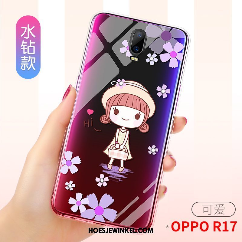 Oppo R17 Hoesje Net Red Nieuw Doorzichtig, Oppo R17 Hoesje Blauw Persoonlijk