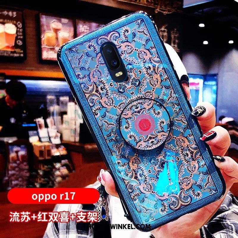 Oppo R17 Hoesje Paleis Scheppend Rood, Oppo R17 Hoesje Hoes Net Red