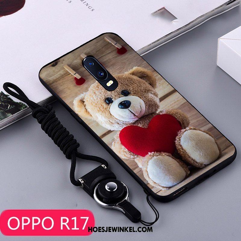 Oppo R17 Hoesje Persoonlijk Bescherming Siliconen, Oppo R17 Hoesje Scheppend Geel