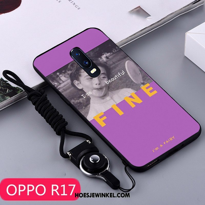 Oppo R17 Hoesje Persoonlijk Bescherming Siliconen, Oppo R17 Hoesje Scheppend Geel