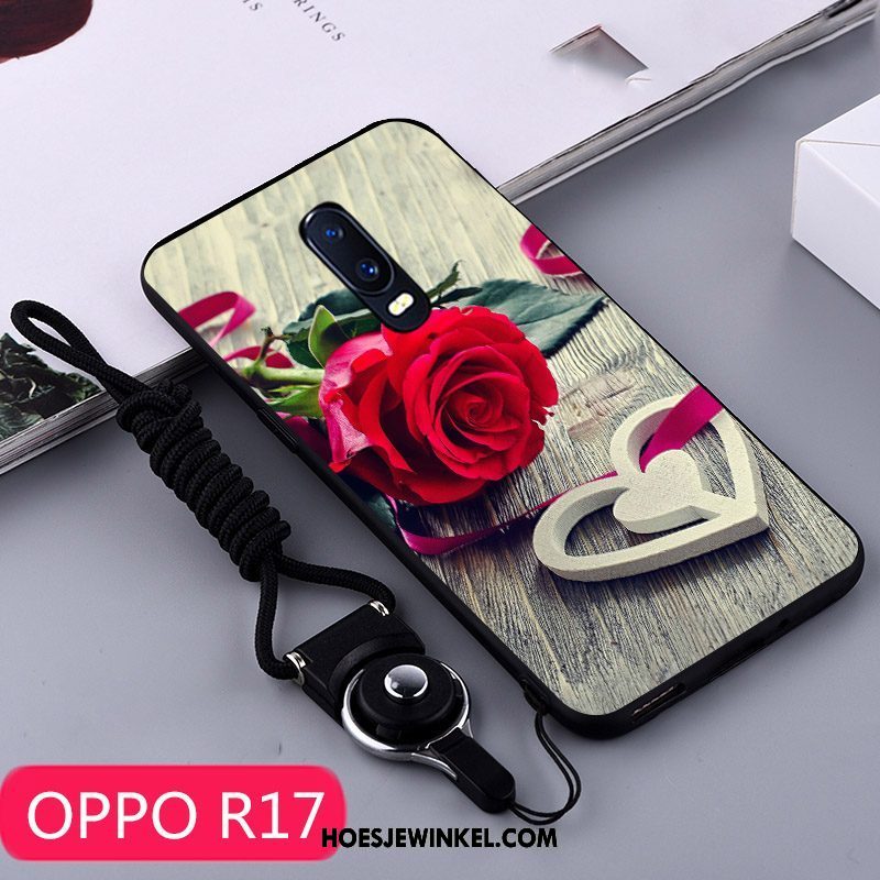 Oppo R17 Hoesje Persoonlijk Bescherming Siliconen, Oppo R17 Hoesje Scheppend Geel