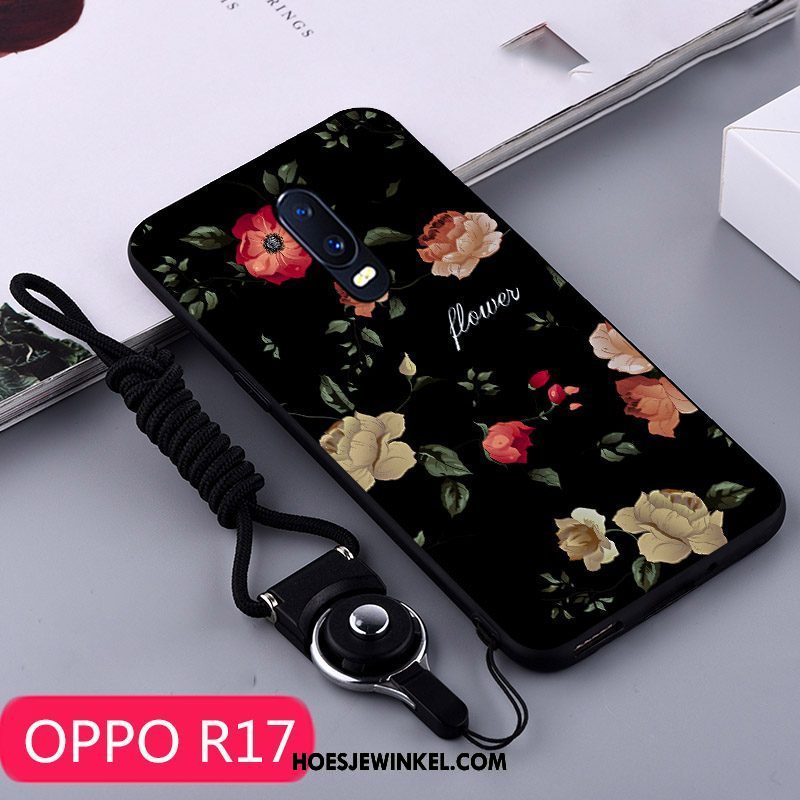 Oppo R17 Hoesje Persoonlijk Bescherming Siliconen, Oppo R17 Hoesje Scheppend Geel