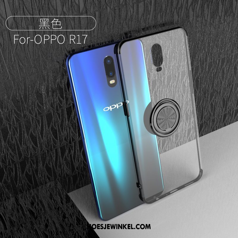 Oppo R17 Hoesje Persoonlijk Blauw Siliconen, Oppo R17 Hoesje Trendy Merk All Inclusive