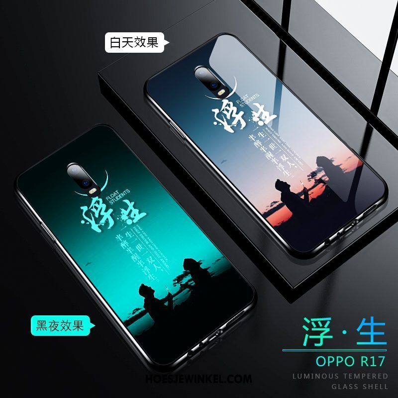 Oppo R17 Hoesje Scheppend Siliconen Hoes, Oppo R17 Hoesje Nieuw Net Red