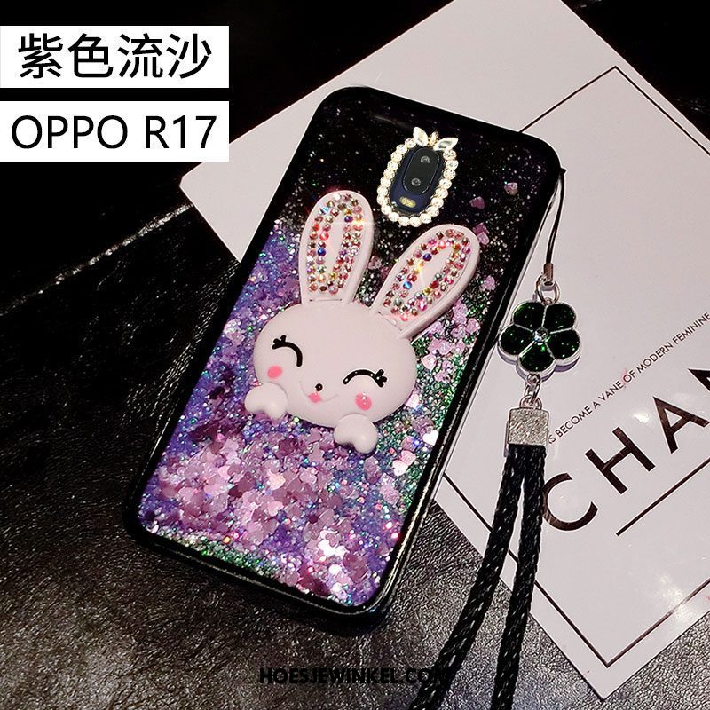 Oppo R17 Hoesje Siliconen Hanger Drijfzand, Oppo R17 Hoesje Trend Persoonlijk