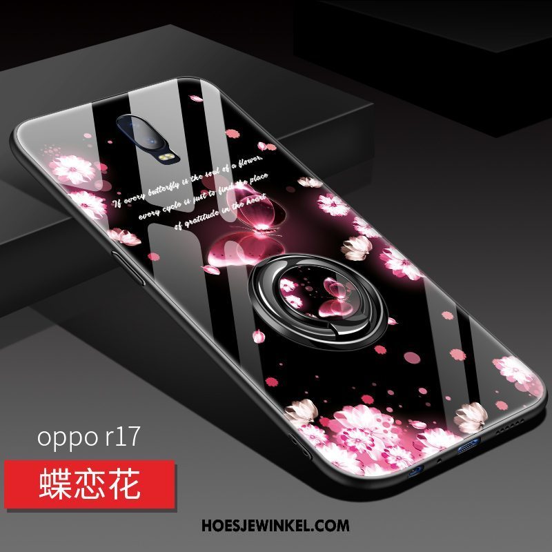 Oppo R17 Hoesje Trend Mobiele Telefoon Rood, Oppo R17 Hoesje Trendy Merk Anti-fall