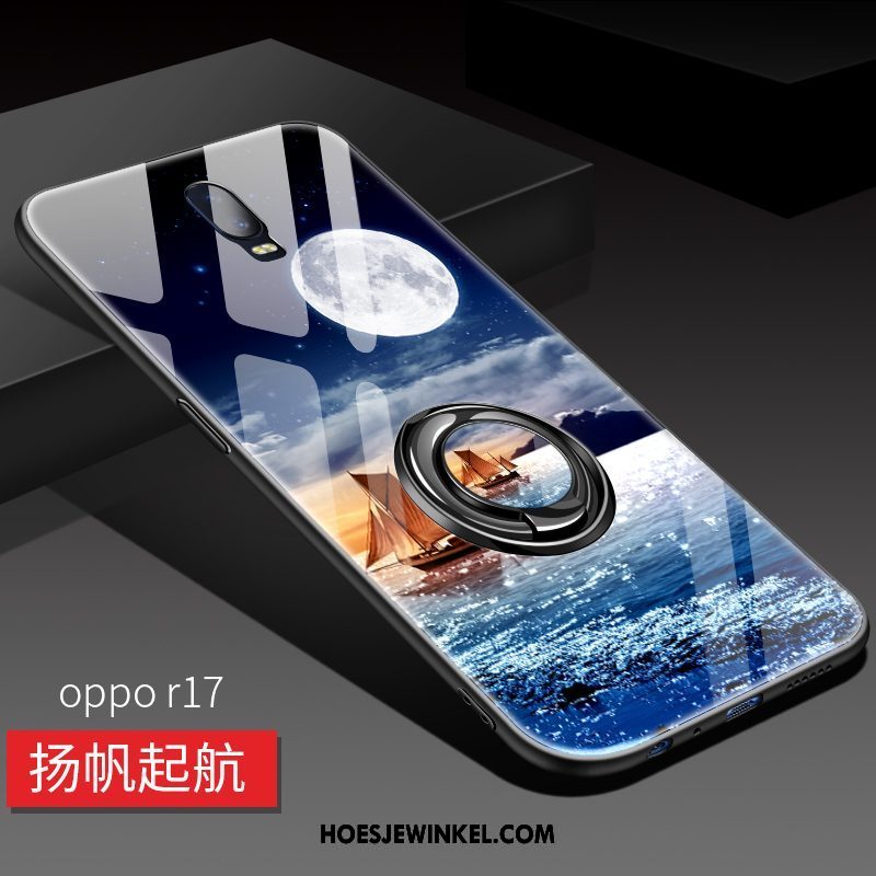 Oppo R17 Hoesje Trend Mobiele Telefoon Rood, Oppo R17 Hoesje Trendy Merk Anti-fall