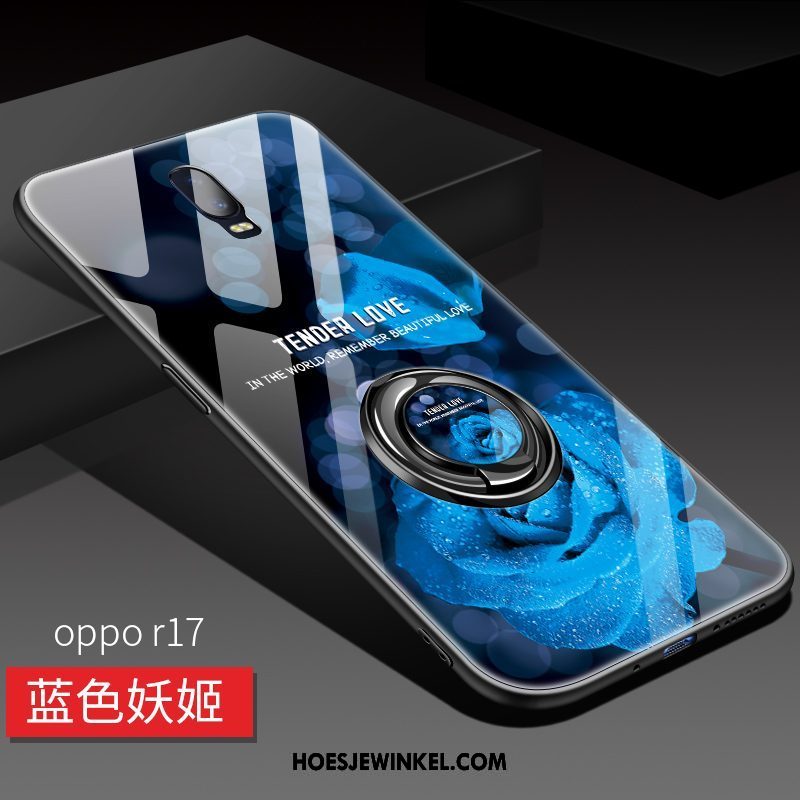 Oppo R17 Hoesje Trend Mobiele Telefoon Rood, Oppo R17 Hoesje Trendy Merk Anti-fall