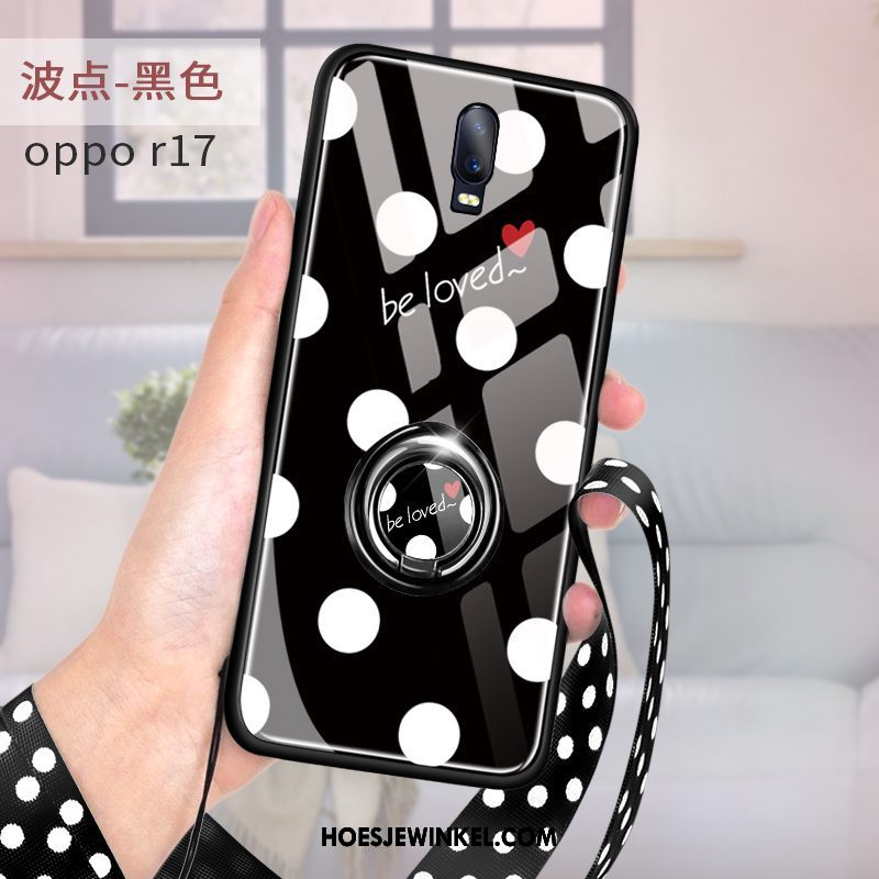 Oppo R17 Hoesje Trend Mobiele Telefoon Rood, Oppo R17 Hoesje Trendy Merk Anti-fall