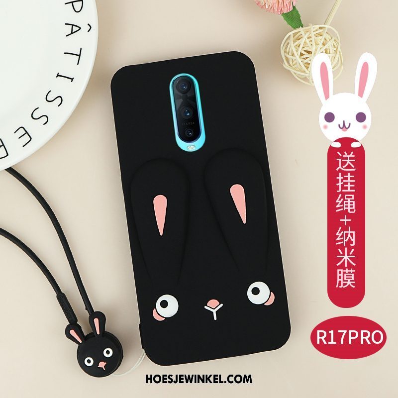 Oppo R17 Pro Hoesje All Inclusive Anti-fall Hanger, Oppo R17 Pro Hoesje Hoes Bescherming Braun