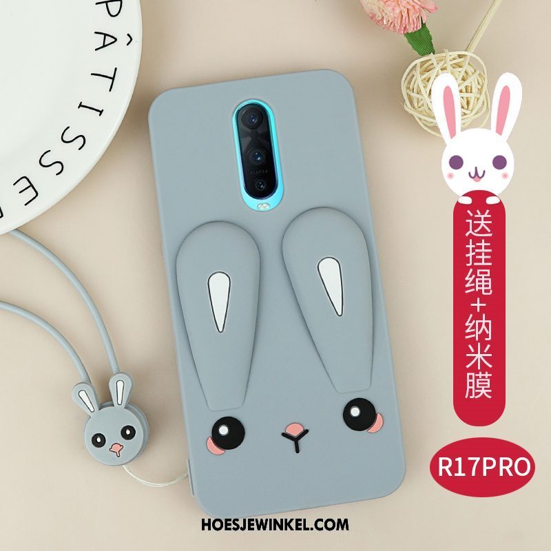 Oppo R17 Pro Hoesje All Inclusive Anti-fall Hanger, Oppo R17 Pro Hoesje Hoes Bescherming Braun