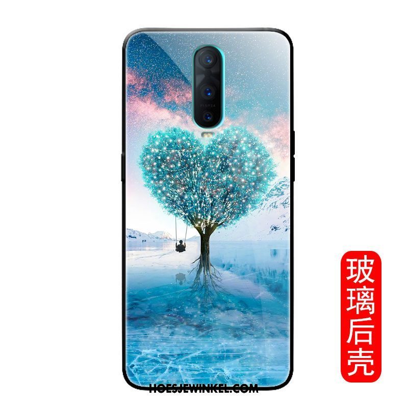 Oppo R17 Pro Hoesje All Inclusive Lovers Mobiele Telefoon, Oppo R17 Pro Hoesje Spiegel Glas