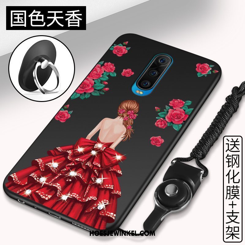 Oppo R17 Pro Hoesje All Inclusive Rood Mobiele Telefoon, Oppo R17 Pro Hoesje Bescherming Anti-fall