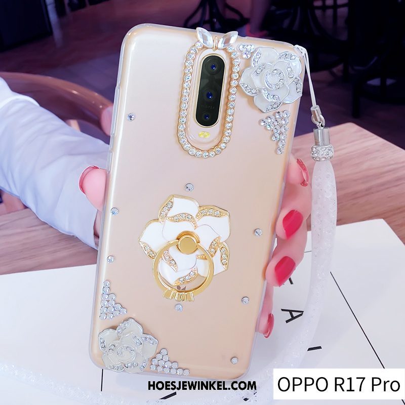 Oppo R17 Pro Hoesje Bescherming Doorzichtig Ring, Oppo R17 Pro Hoesje Siliconen Trend