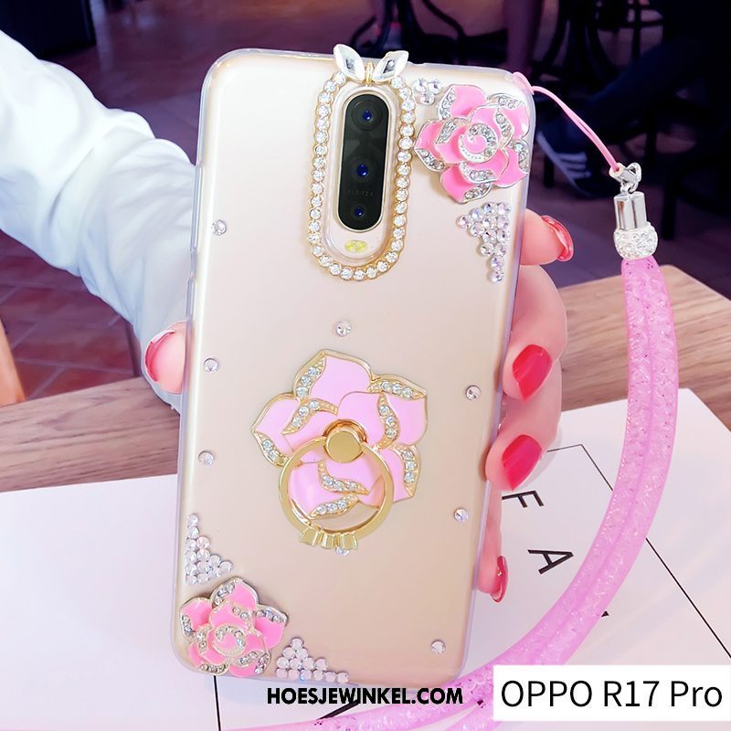 Oppo R17 Pro Hoesje Bescherming Doorzichtig Ring, Oppo R17 Pro Hoesje Siliconen Trend