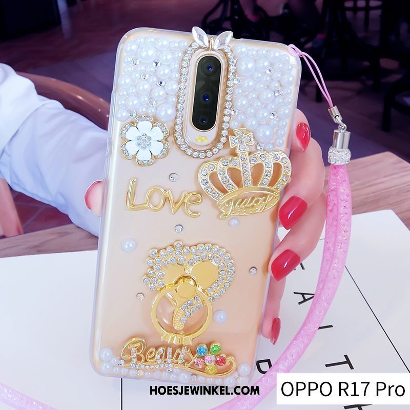 Oppo R17 Pro Hoesje Bescherming Doorzichtig Ring, Oppo R17 Pro Hoesje Siliconen Trend