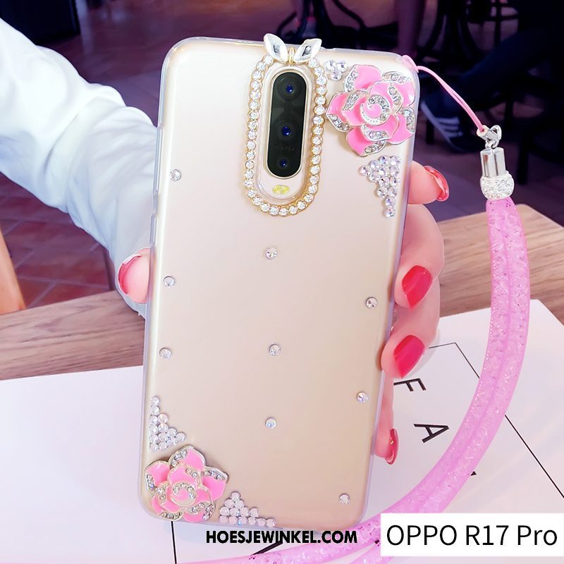 Oppo R17 Pro Hoesje Bescherming Doorzichtig Ring, Oppo R17 Pro Hoesje Siliconen Trend