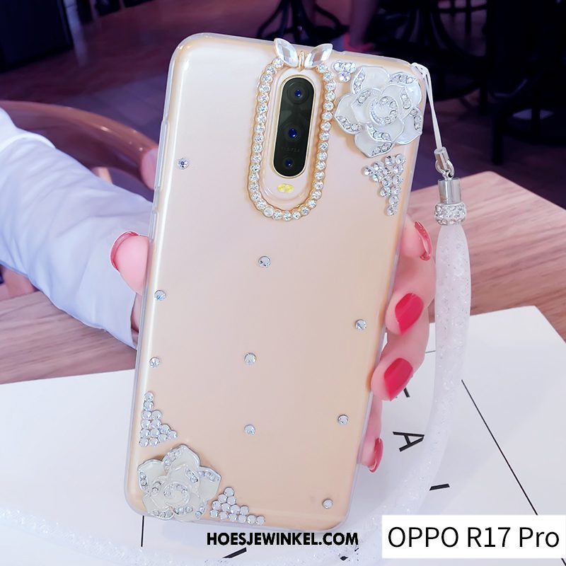 Oppo R17 Pro Hoesje Bescherming Doorzichtig Ring, Oppo R17 Pro Hoesje Siliconen Trend