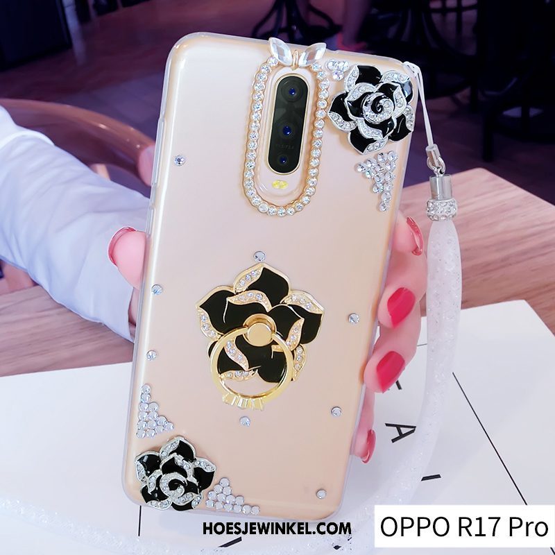 Oppo R17 Pro Hoesje Bescherming Doorzichtig Ring, Oppo R17 Pro Hoesje Siliconen Trend