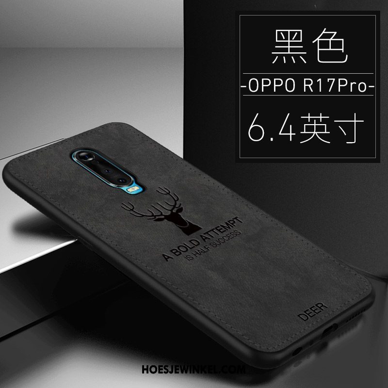 Oppo R17 Pro Hoesje Dun Grijs Anti-fall, Oppo R17 Pro Hoesje Hard Mobiele Telefoon