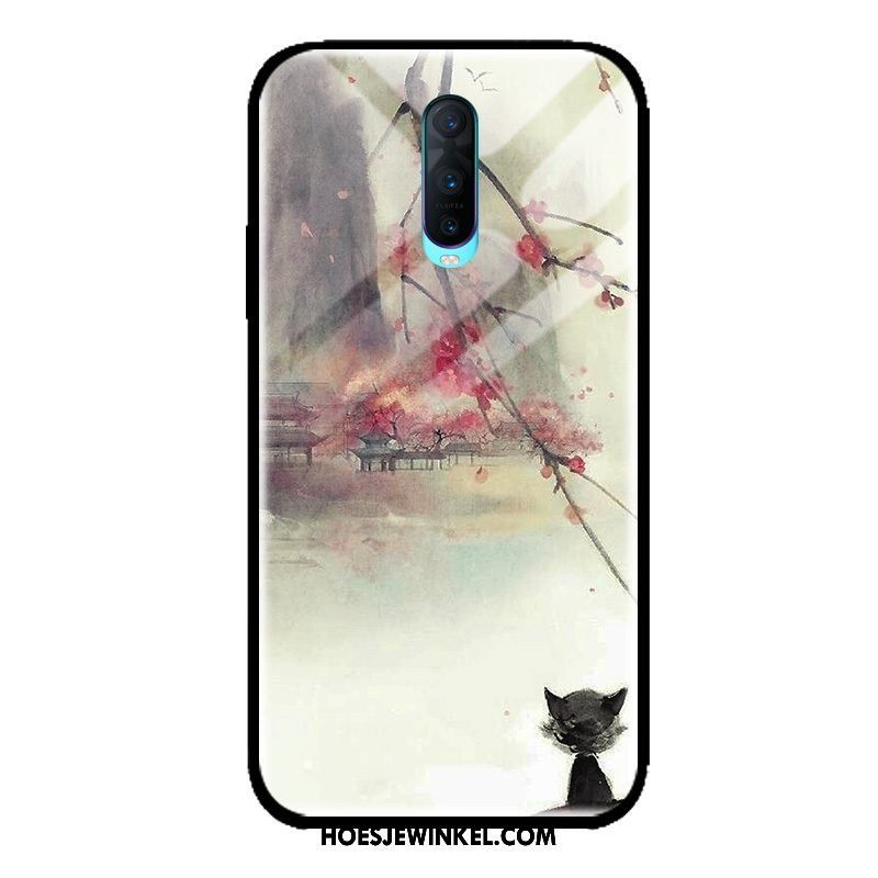 Oppo R17 Pro Hoesje Hoes Grijs Anti-fall, Oppo R17 Pro Hoesje Mobiele Telefoon Kunst