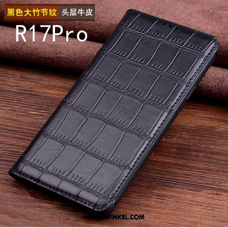 Oppo R17 Pro Hoesje Koe Mobiele Telefoon Anti-fall, Oppo R17 Pro Hoesje Hoes Pas Braun