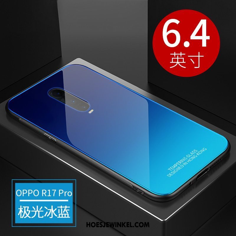 Oppo R17 Pro Hoesje Mobiele Telefoon Net Red Siliconen, Oppo R17 Pro Hoesje Dun Anti-fall