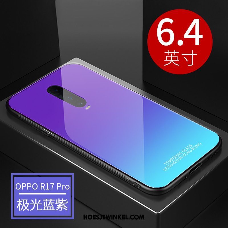 Oppo R17 Pro Hoesje Mobiele Telefoon Net Red Siliconen, Oppo R17 Pro Hoesje Dun Anti-fall