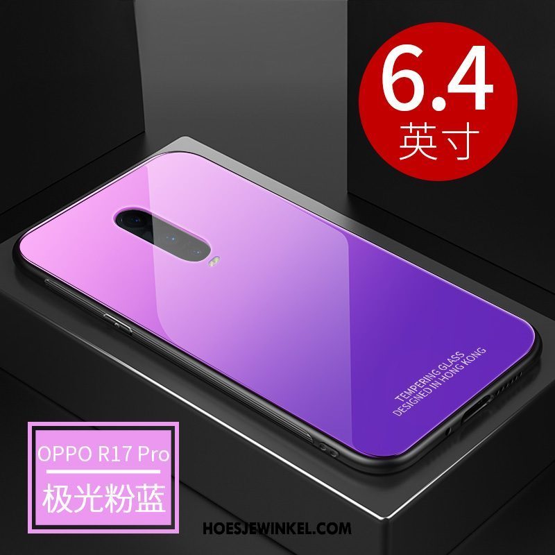 Oppo R17 Pro Hoesje Mobiele Telefoon Net Red Siliconen, Oppo R17 Pro Hoesje Dun Anti-fall