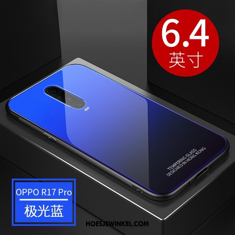 Oppo R17 Pro Hoesje Mobiele Telefoon Net Red Siliconen, Oppo R17 Pro Hoesje Dun Anti-fall