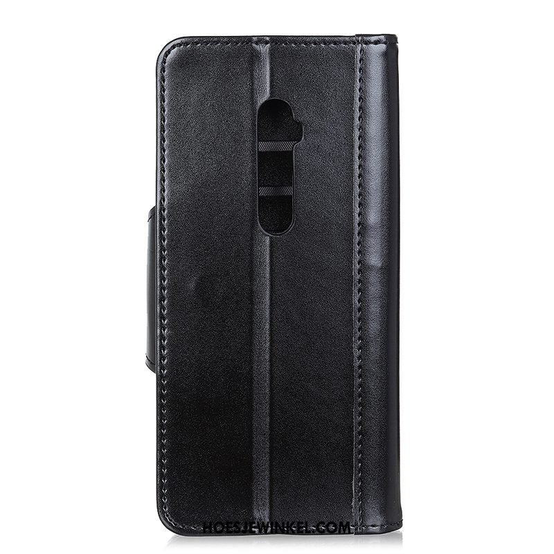 Oppo Reno 10x Zoom Hoesje Portemonnee Bescherming Leren Etui, Oppo Reno 10x Zoom Hoesje Mobiele Telefoon Rood