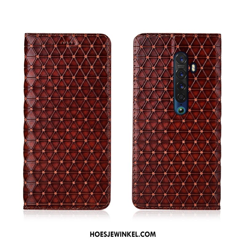 Oppo Reno 2 Hoesje Anti-fall Geruit All Inclusive, Oppo Reno 2 Hoesje Hoes Bescherming