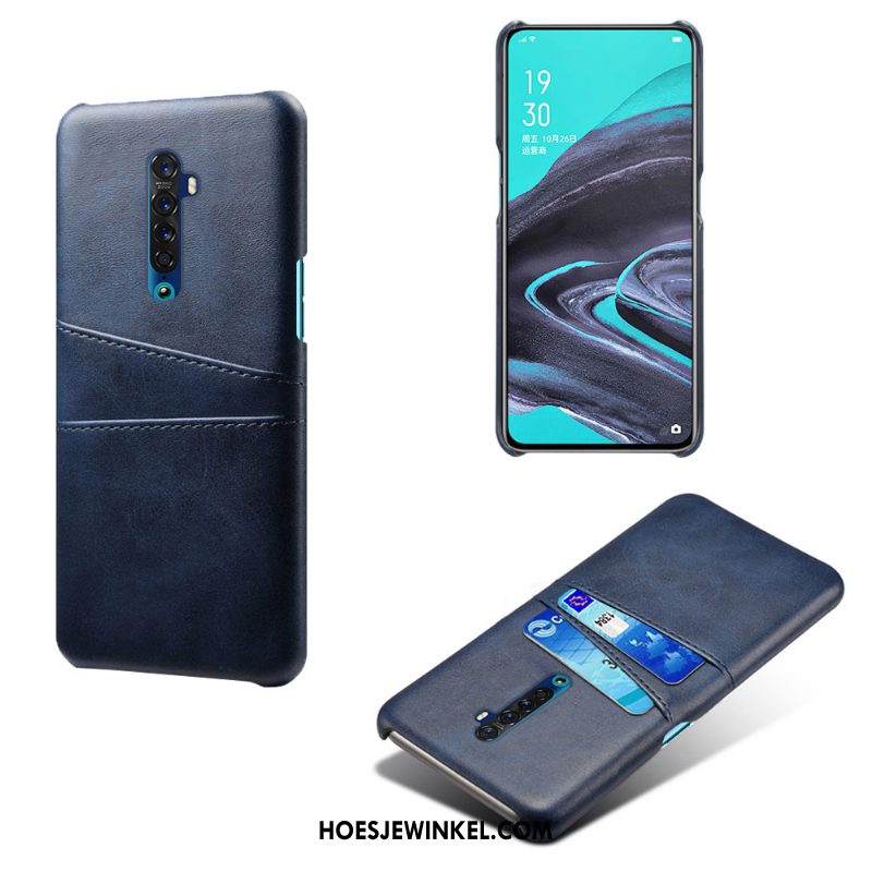 Oppo Reno 2 Hoesje Diepe Kleur Kwaliteit Kaart, Oppo Reno 2 Hoesje Hoes Mobiele Telefoon Braun