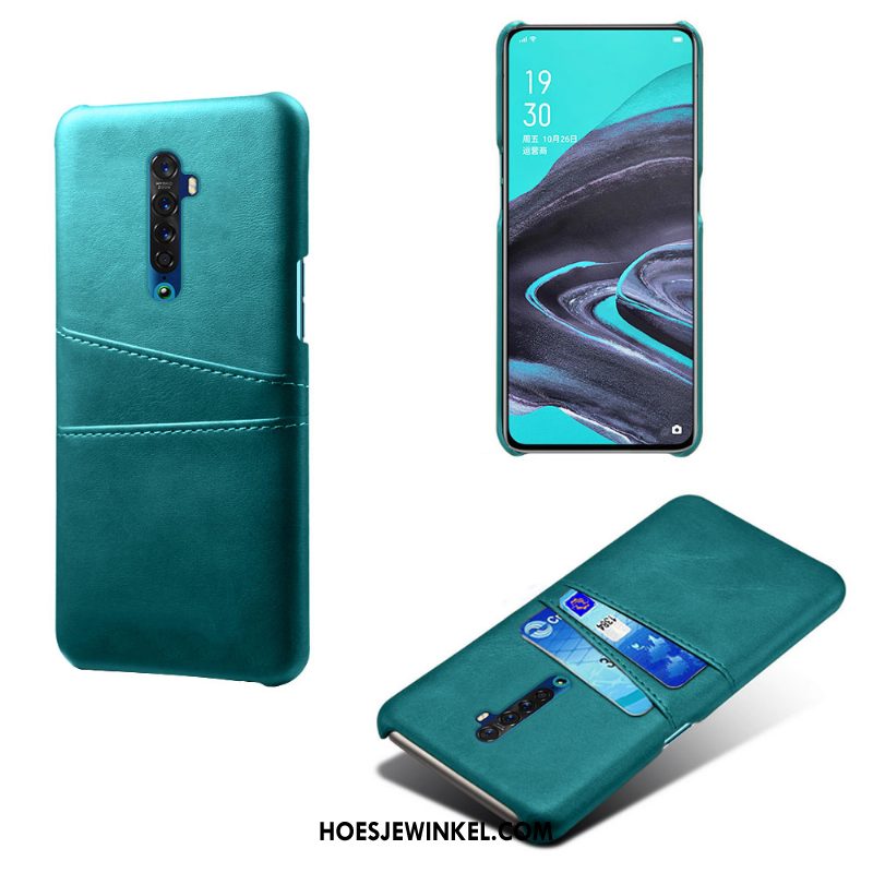 Oppo Reno 2 Hoesje Diepe Kleur Kwaliteit Kaart, Oppo Reno 2 Hoesje Hoes Mobiele Telefoon Braun