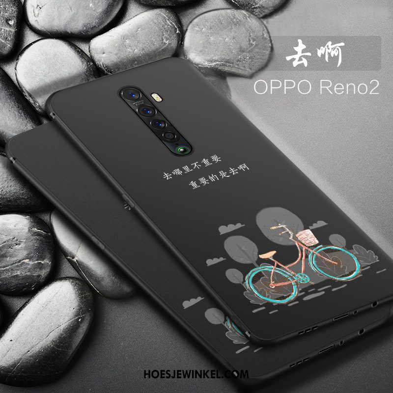 Oppo Reno 2 Hoesje Dun Zacht Anti-fall, Oppo Reno 2 Hoesje Schrobben Trend